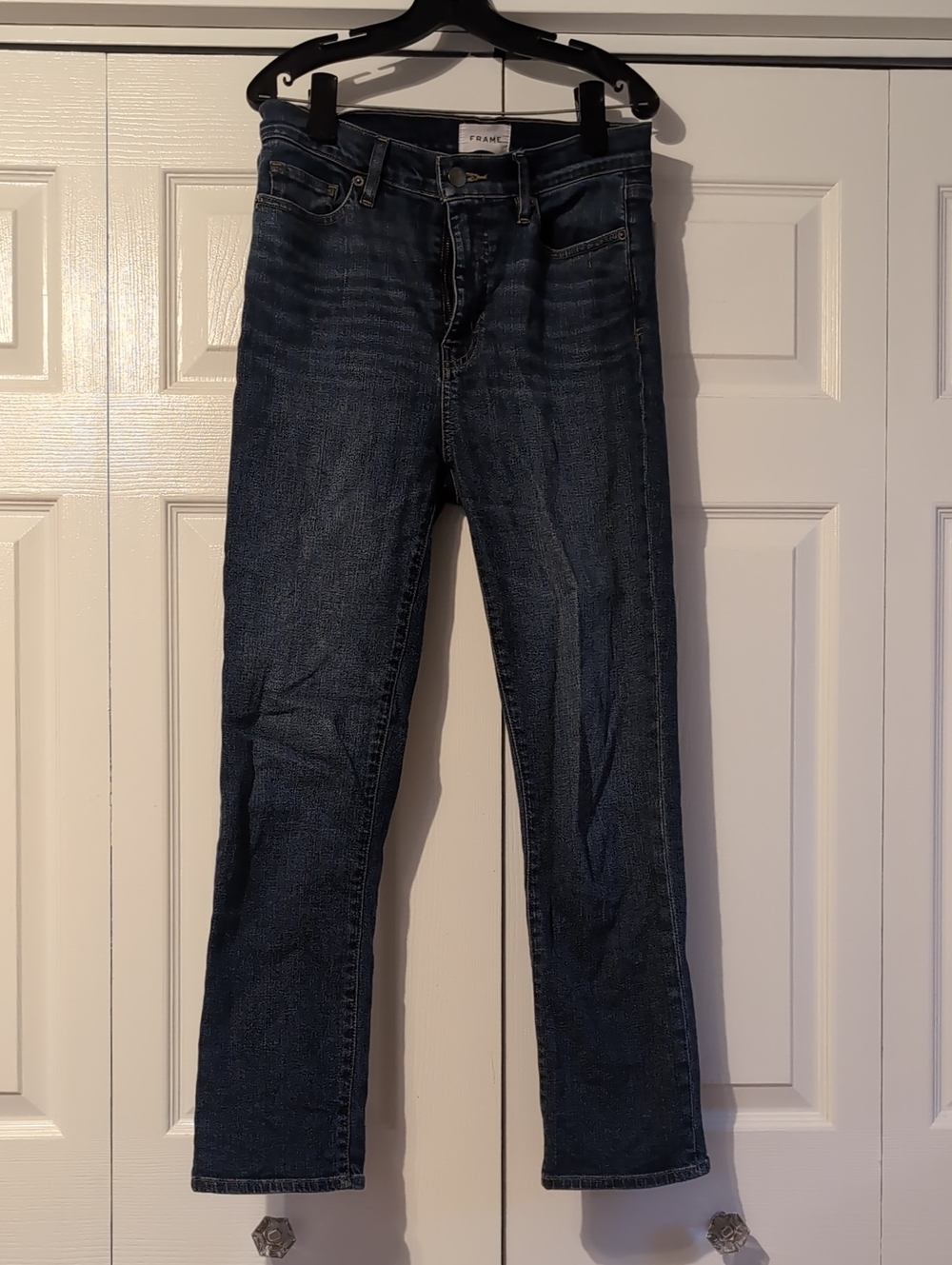 Frame Denim Women's Le High Straight Ankle Crop Jeans